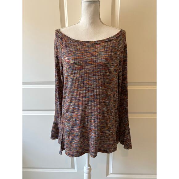 Anthropologie Akemi + Kin Ribbed Off the Shoulder Top - Picture 1 of 9